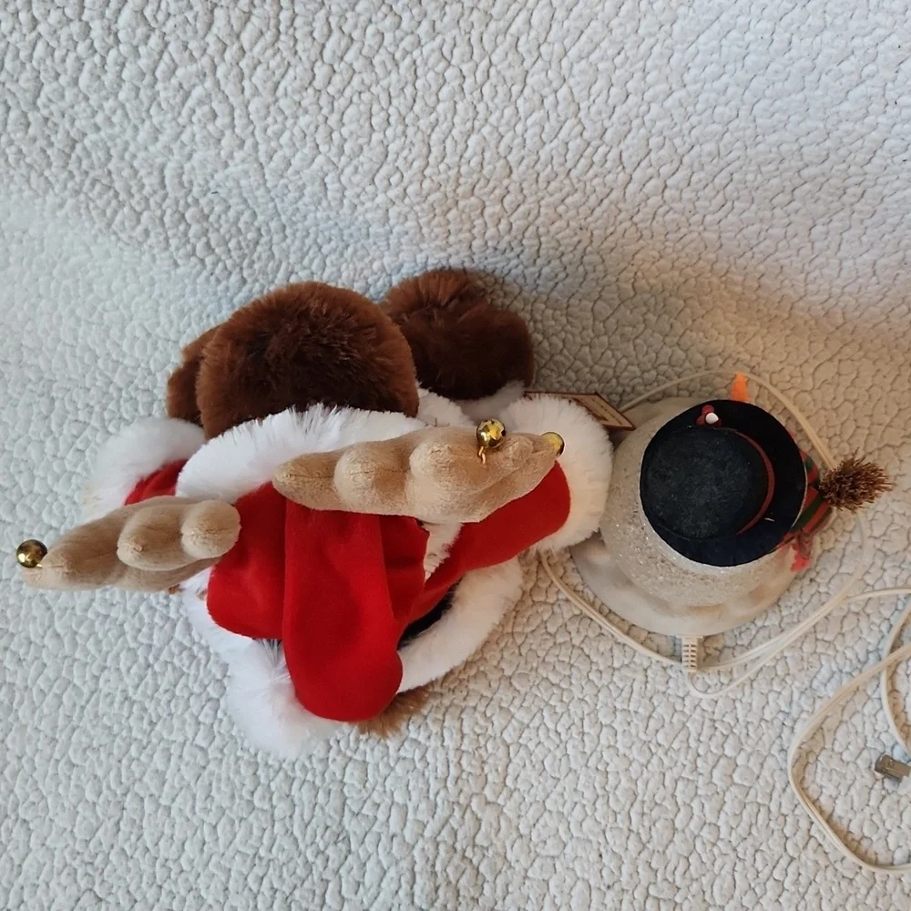 Vintage 90's Avon Chily Sam Light-up Snowman PBC Musical Collection Reindeer